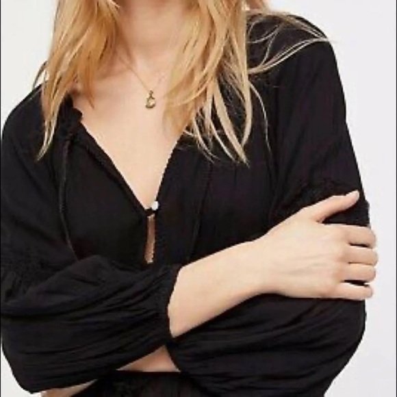 💕RARE Free People In the Moment Dress Black XS - Picture 3 of 10